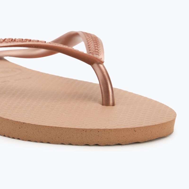 Damen Havaianas Slim Flip Flops rose gold 7
