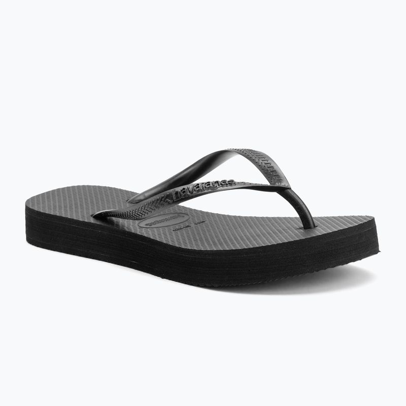 Havaianas Slim Platform Damen Flip Flops schwarz
