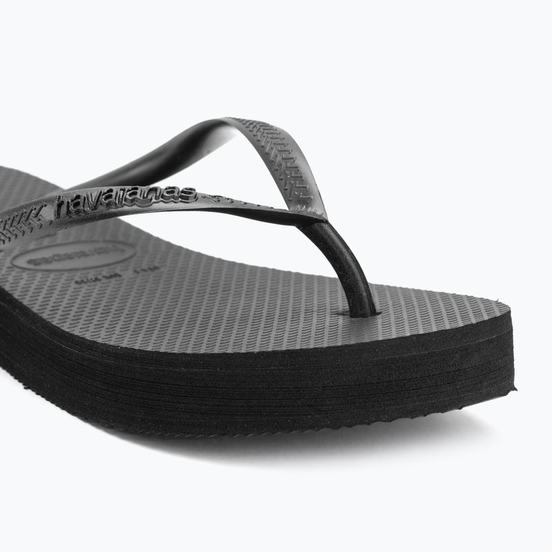 Havaianas Slim Platform Damen Flip Flops schwarz 7