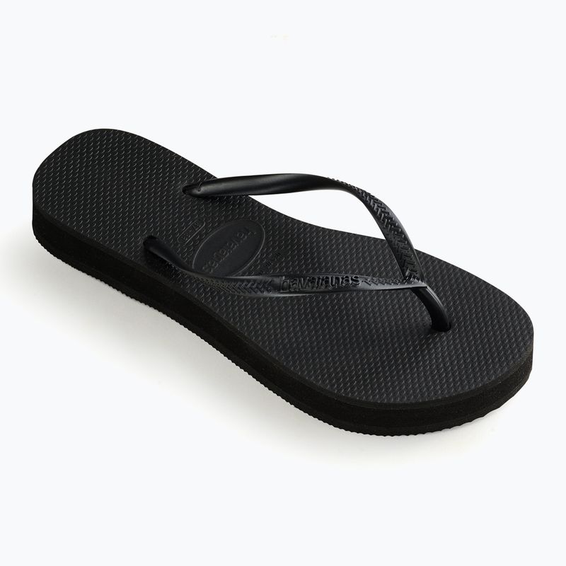 Havaianas Slim Platform Damen Flip Flops schwarz