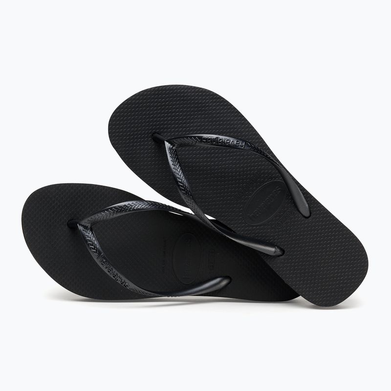 Havaianas Slim Platform Damen Flip Flops schwarz 4