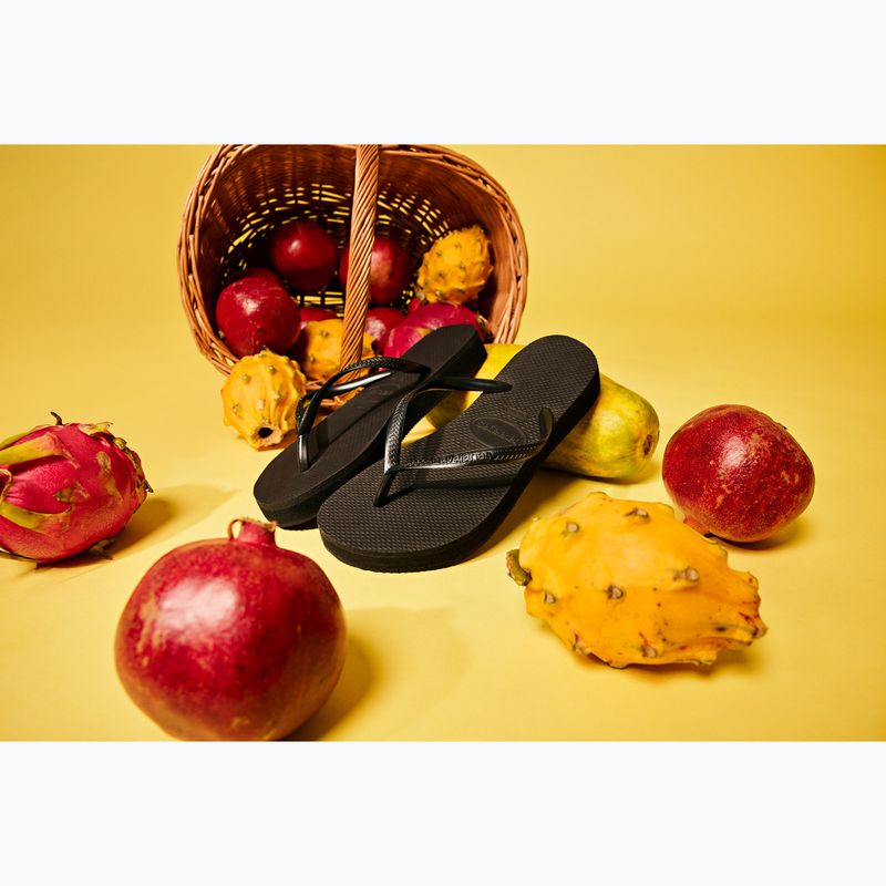 Havaianas Slim Platform Damen Flip Flops schwarz 7