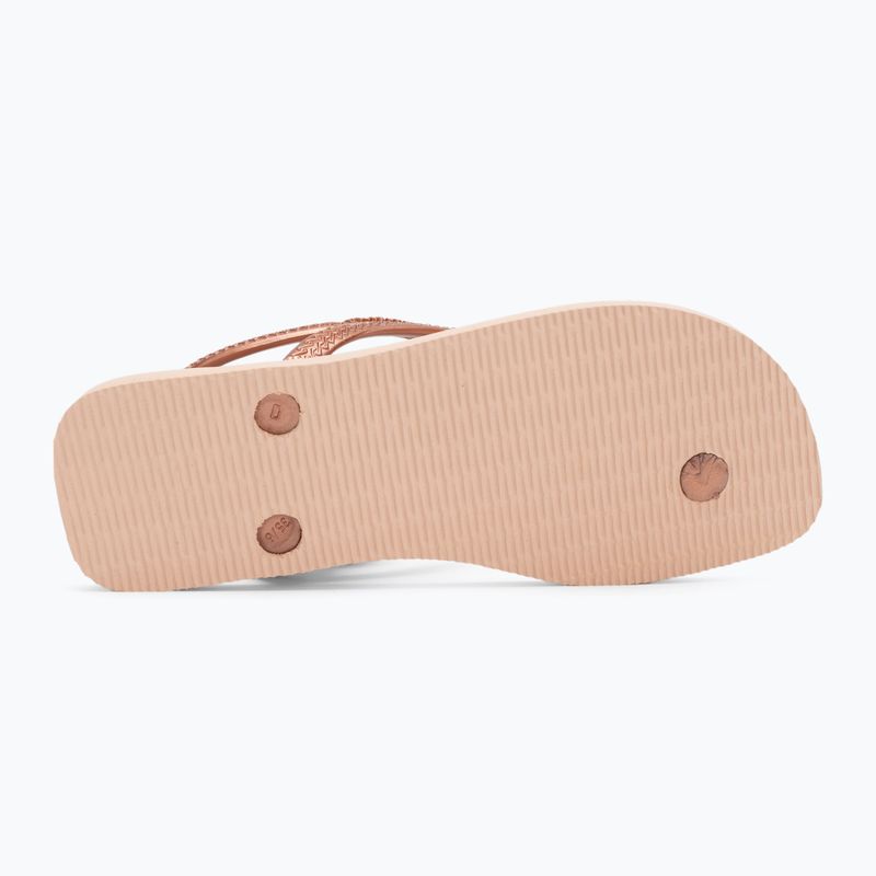 Damen Havaianas Flash Urban Ballett rosa / golden erröten Sandalen 4