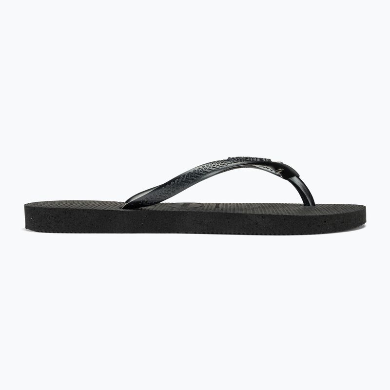 Havaianas Slim Crystal Sw II Damen Flip Flops schwarz 2