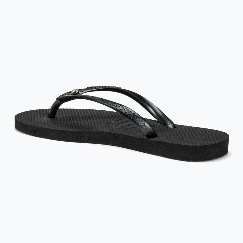 Havaianas Slim Crystal Sw II Damen Flip Flops schwarz 3