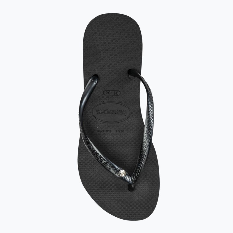 Havaianas Slim Crystal Sw II Damen Flip Flops schwarz 5