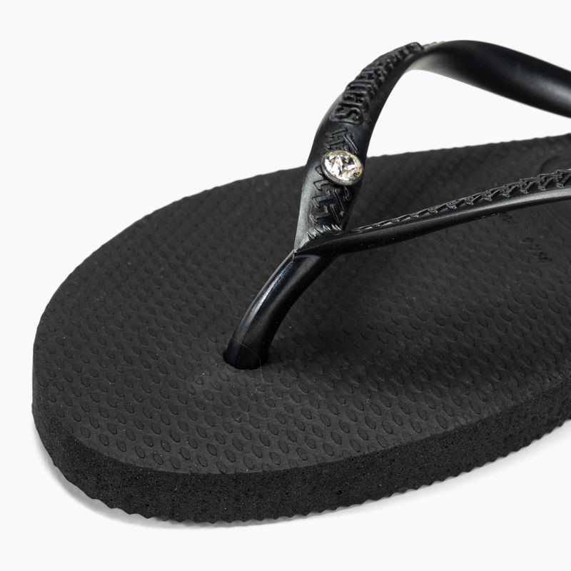 Havaianas Slim Crystal Sw II Damen Flip Flops schwarz 8