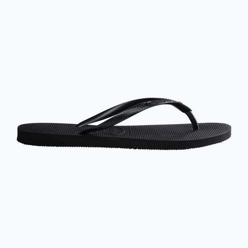 Havaianas Slim Crystal Sw II Damen Flip Flops schwarz 10