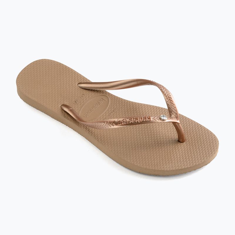 Havaianas Slim Crystal Sw II Damen Flip Flops Rode Gold 9