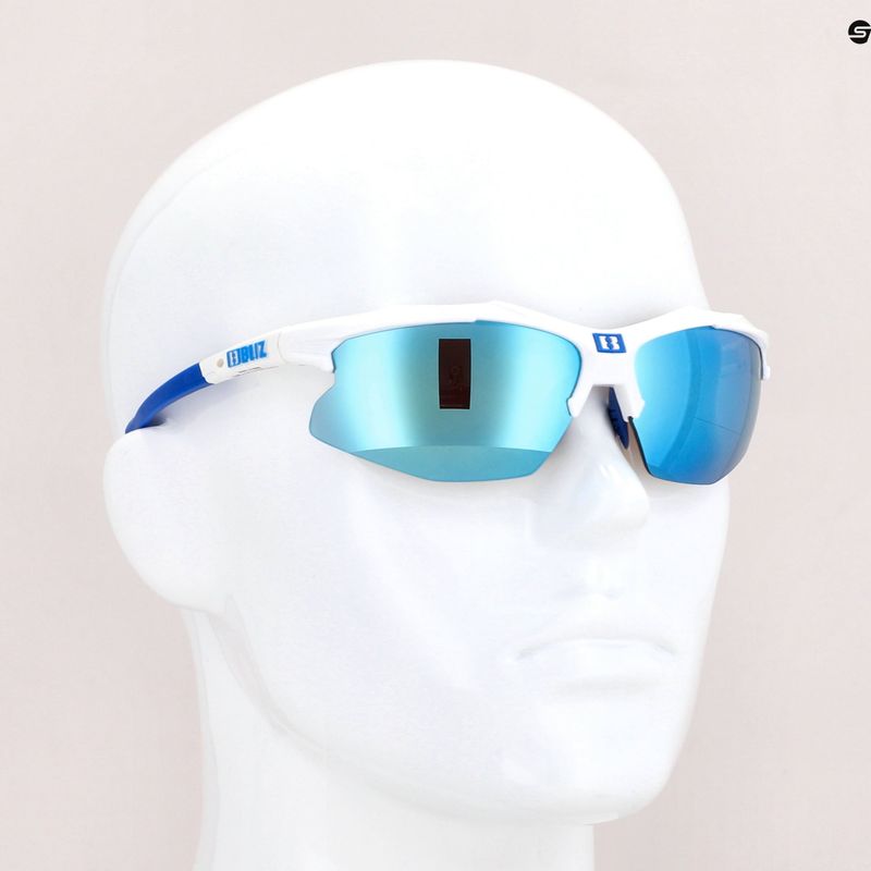 Bliz Hybrid Fahrradbrille weiß-blau 52806-03 6