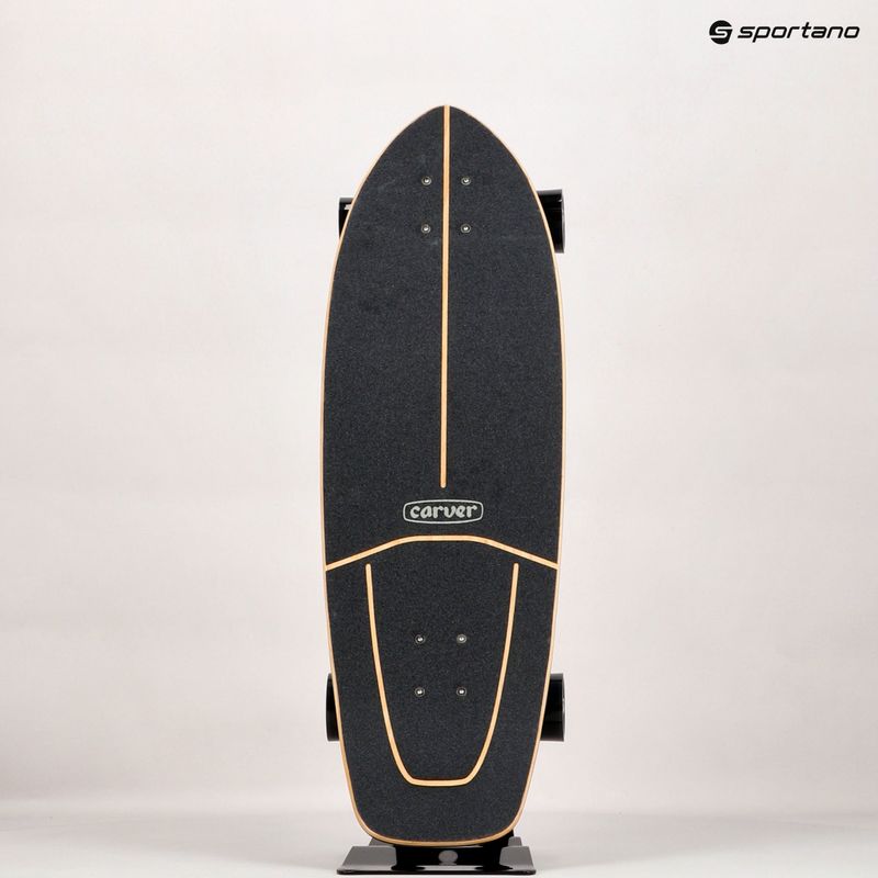 Surfskate Skateboard Carver C7 Raw 31" Resin 222 Complete blau-weiß C11311135 16
