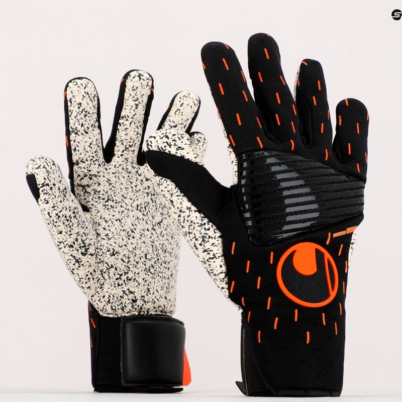 Torwarthandschuhe Uhlsport Speed Contact Supergrip+ Reflex schwarz-weiß 1112591 9