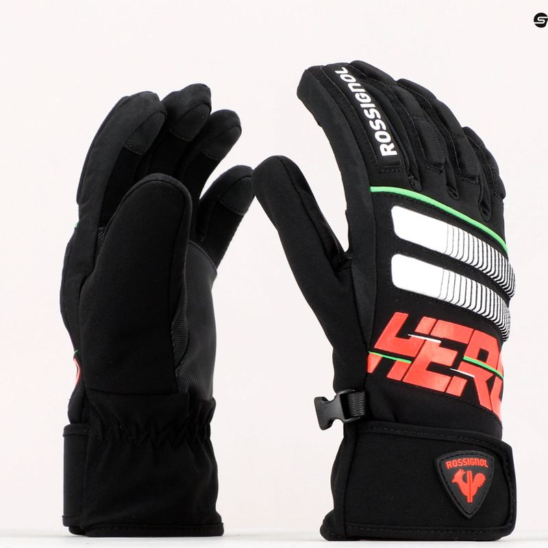 Kinder-Skihandschuhe Rossignol Hero Impr G black 10
