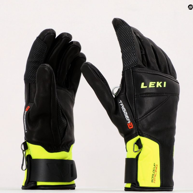 LEKI Worldcup Race Speed 3D Herren Skihandschuh schwarz-grün 650801301090 8