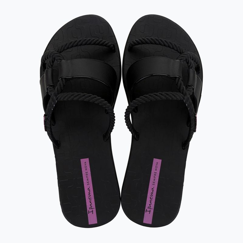 Ipanema Diversa Slide schwarz/lila Damen Flip-Flops 2