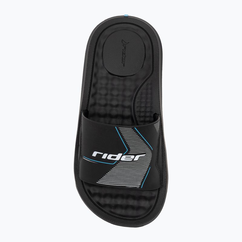 RIDER Step Slide Kinder-Flip-Flops schwarz/grau/weiß 5