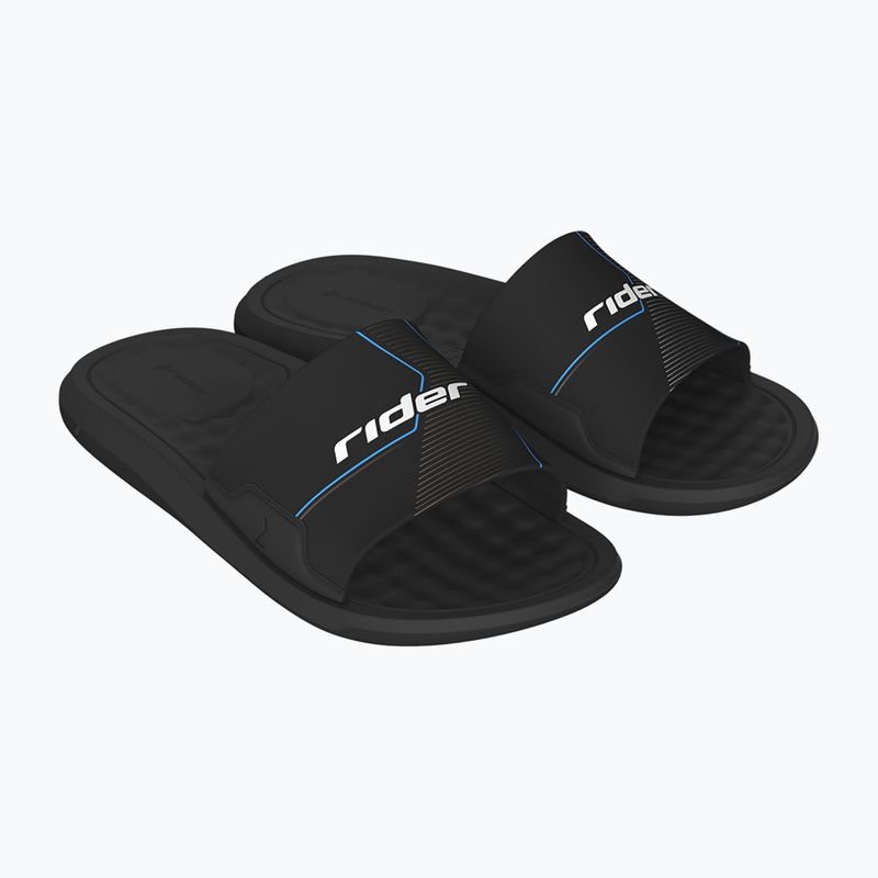 RIDER Step Slide Kinder-Flip-Flops schwarz/grau/weiß