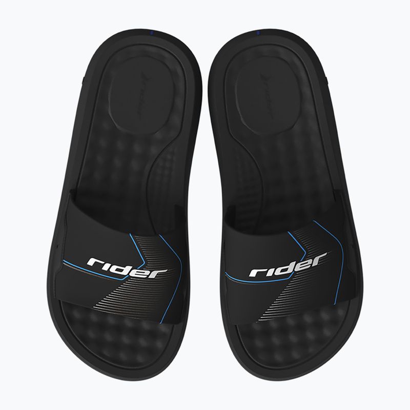 RIDER Step Slide Kinder-Flip-Flops schwarz/grau/weiß 2