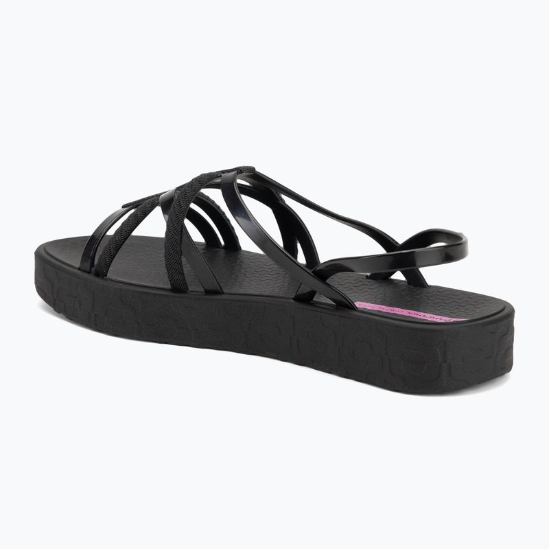 Ipanema Diversa Flatform Damen Sandalen schwarz/schwarz/lila 3