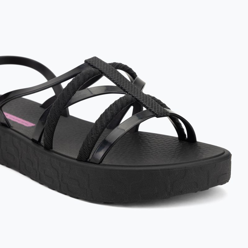 Ipanema Diversa Flatform Damen Sandalen schwarz/schwarz/lila 7
