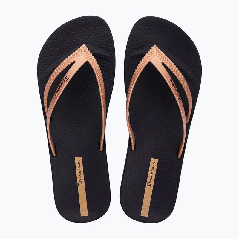 Damen Zehentrenner Ipanema Bossa Soft V black/gold 2