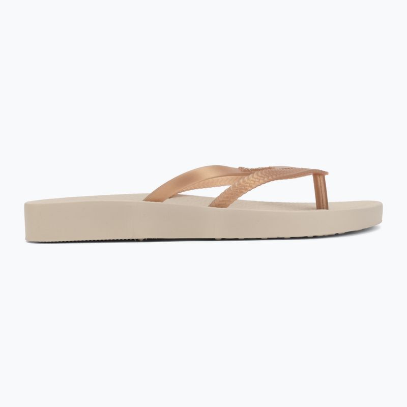 Damen Zehentrenner Ipanema Bossa Soft V beige/gold 2
