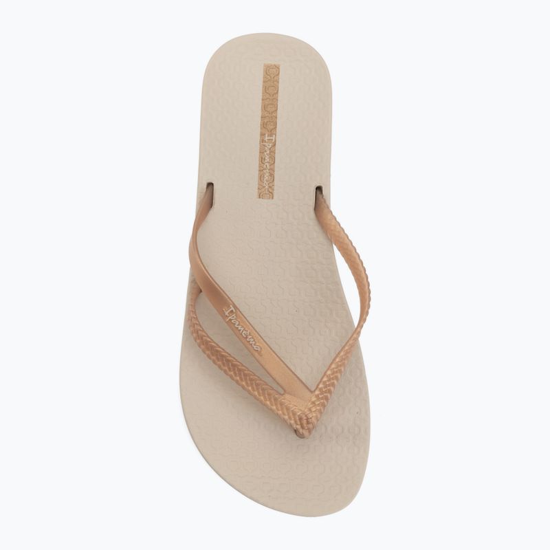 Damen Zehentrenner Ipanema Bossa Soft V beige/gold 5