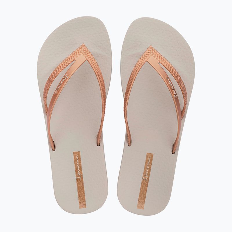 Damen Zehentrenner Ipanema Bossa Soft V beige/gold 2