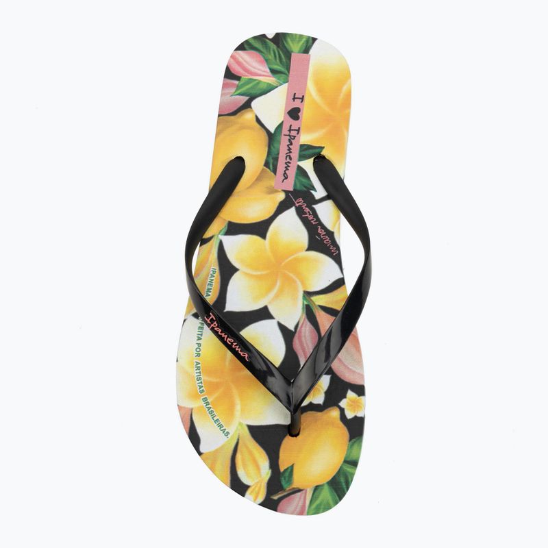 Damen Zehentrenner Ipanema Arte black/yellow/pink 5