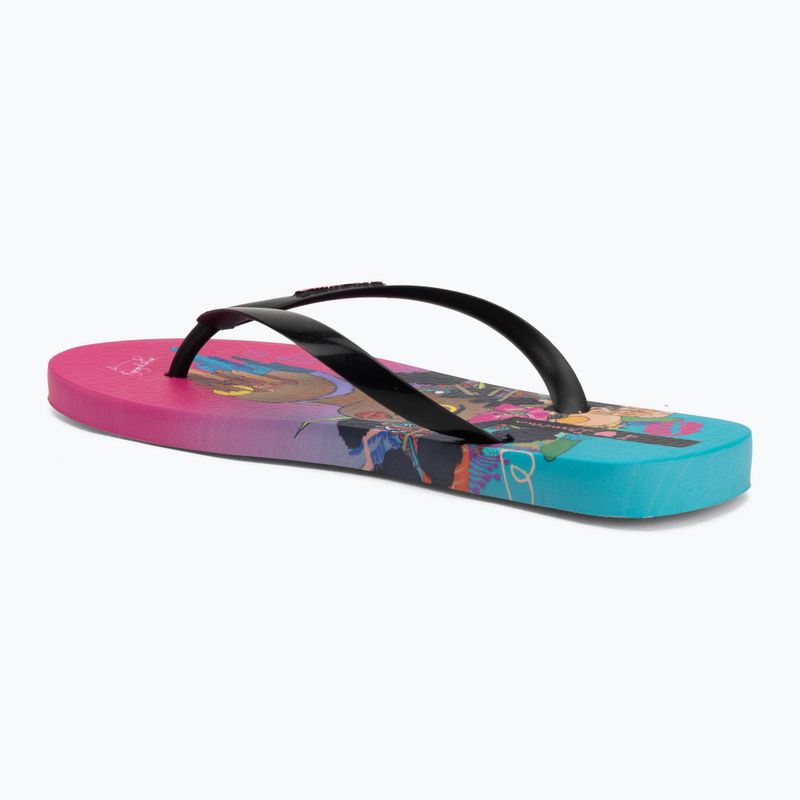 Damen Zehentrenner Ipanema Graffiti V pink/black/blue 3