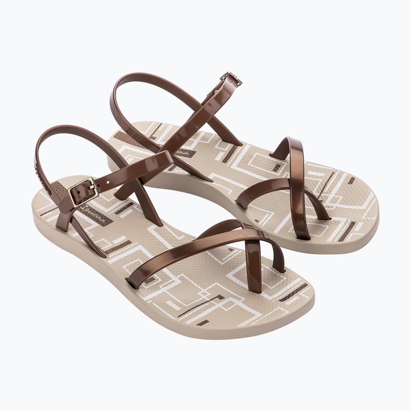 Damen-Sandalen Ipanema Fashion Sand VIII Beige/Metallic Pink 2