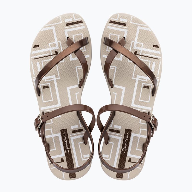Damen-Sandalen Ipanema Fashion Sand VIII Beige/Metallic Pink 3