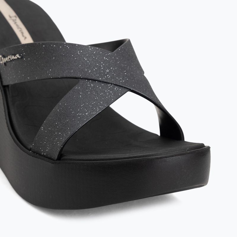 Damen-Pantoletten Ipanema High Fashion II Slide black/glitter/beige 7
