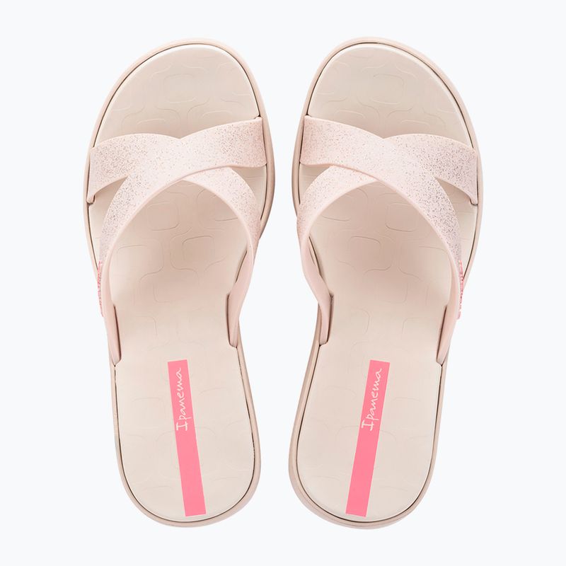 Damen-Pantoletten Ipanema High Fashion II Slide beige/glitter/pink 2