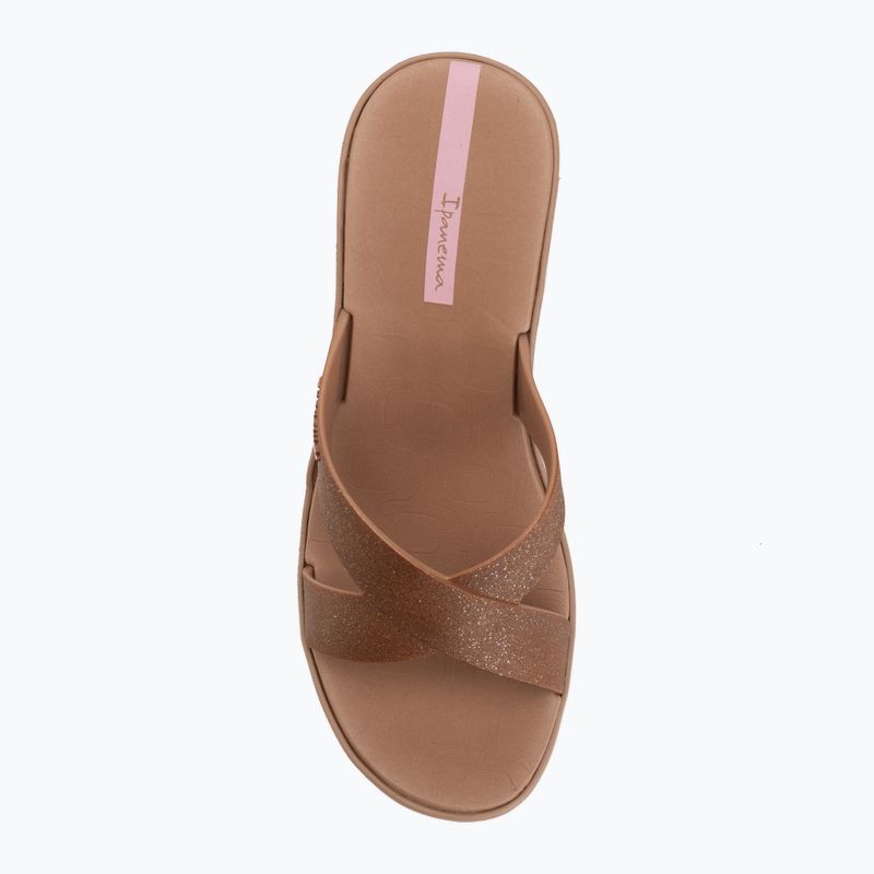 Damen-Pantoletten Ipanema High Fashion II Slide brown/glitter/pink 5