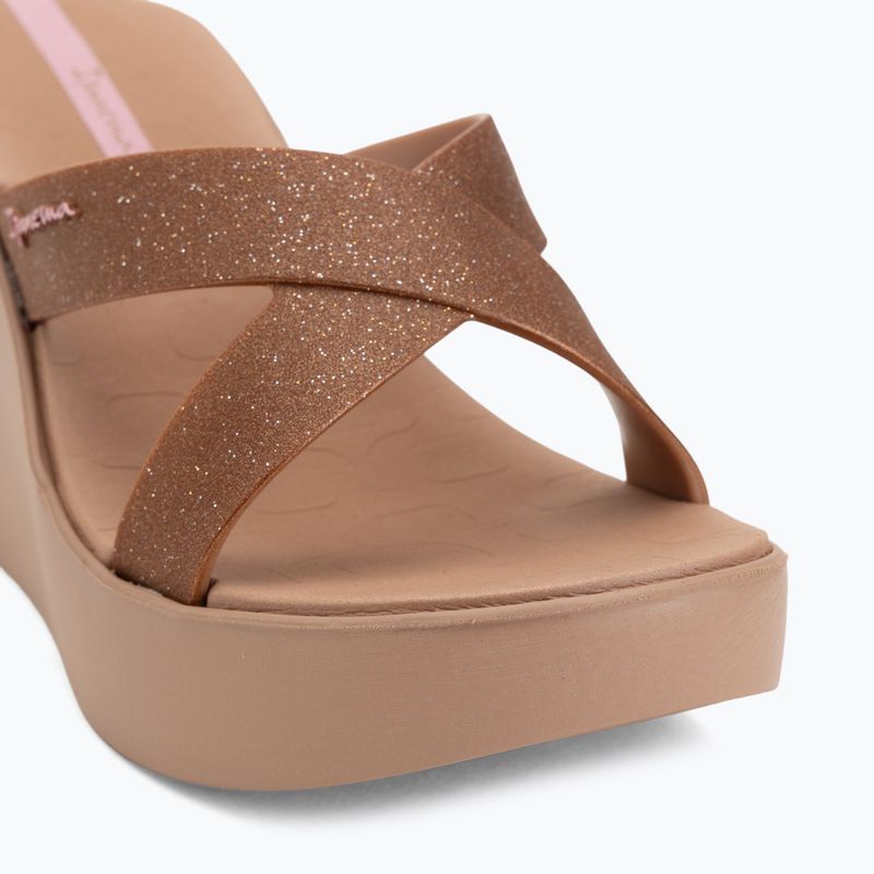 Damen-Pantoletten Ipanema High Fashion II Slide brown/glitter/pink 7