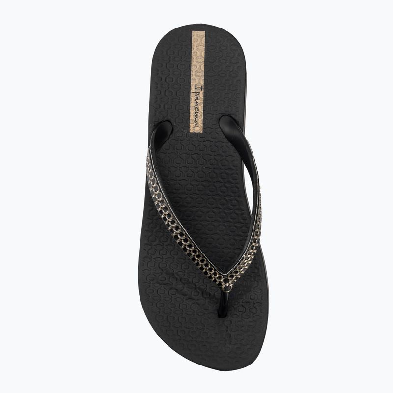 Damen Zehentrenner Ipanema Mesh XI Plat black/black/gold 5