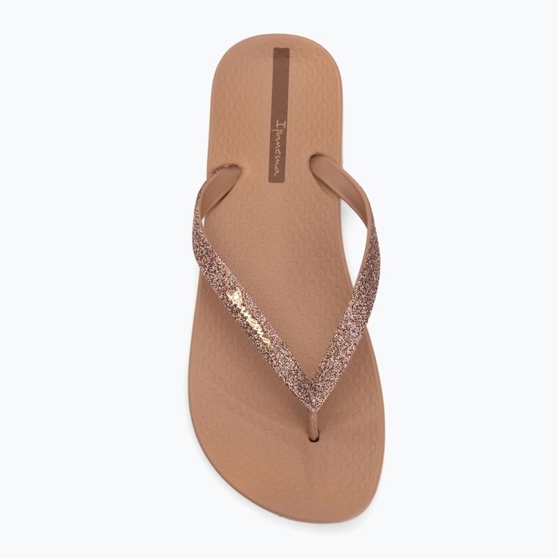 Damen Flip-Flops Ipanema Anatomica Lolita brown/glitter brown 5