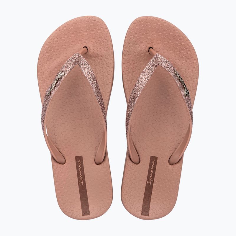 Damen Flip-Flops Ipanema Anatomica Lolita brown/glitter brown 2
