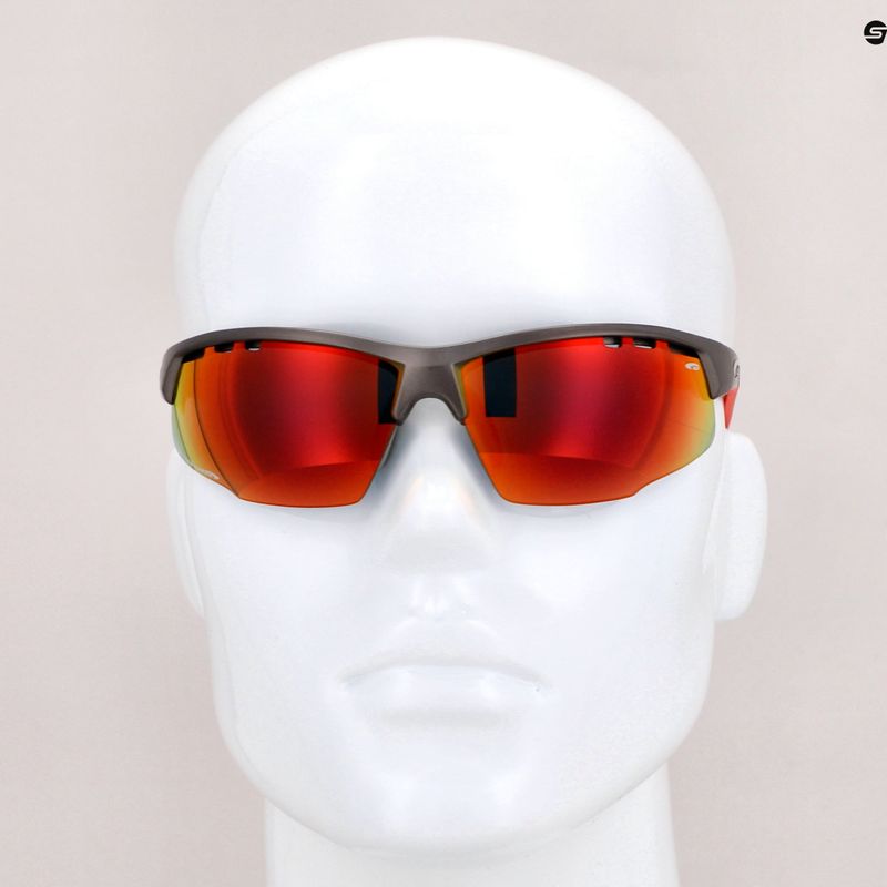 GOG Falcon Xtreme Fahrradbrille grau-rot E863-2 8