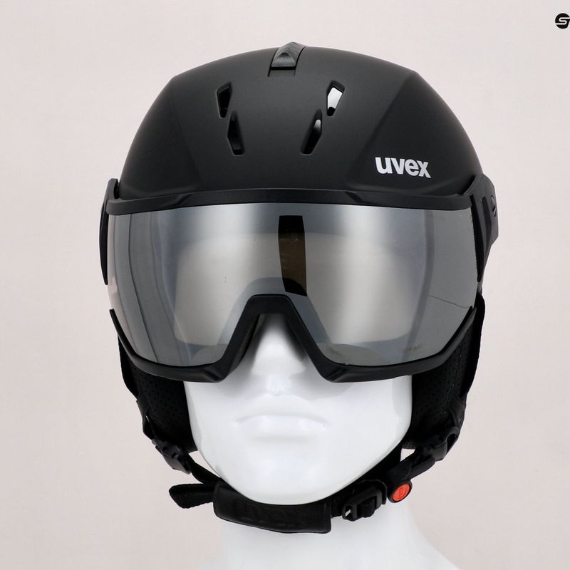 Skihelm UVEX Instinct Visier schwarz 56/6/260/20 8