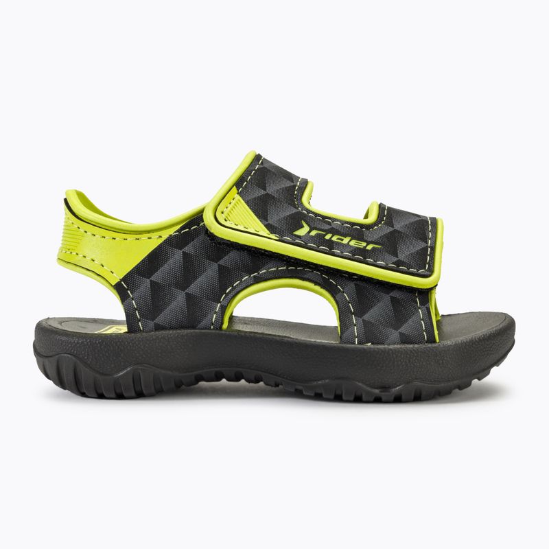 RIDER Basic Sandale V Baby schwarz/neongelb Sandalen 2