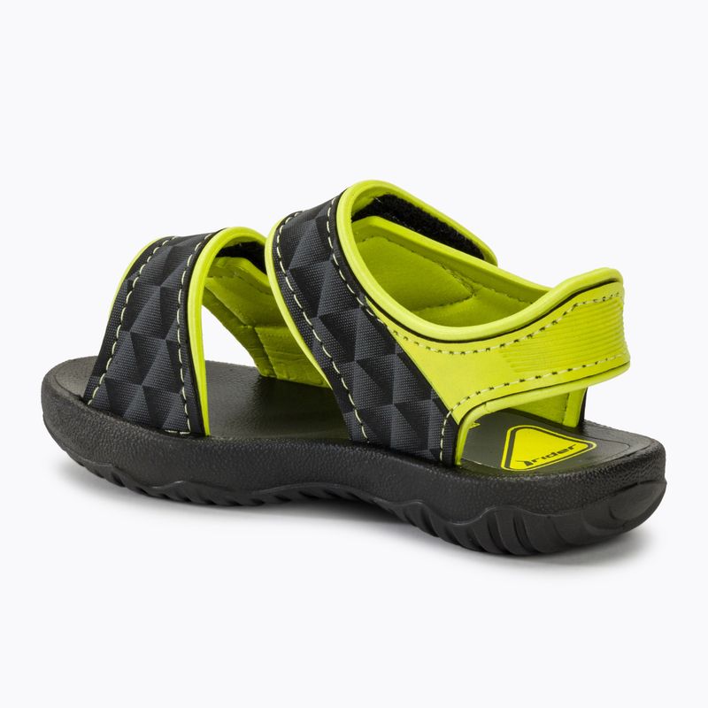 RIDER Basic Sandale V Baby schwarz/neongelb Sandalen 3