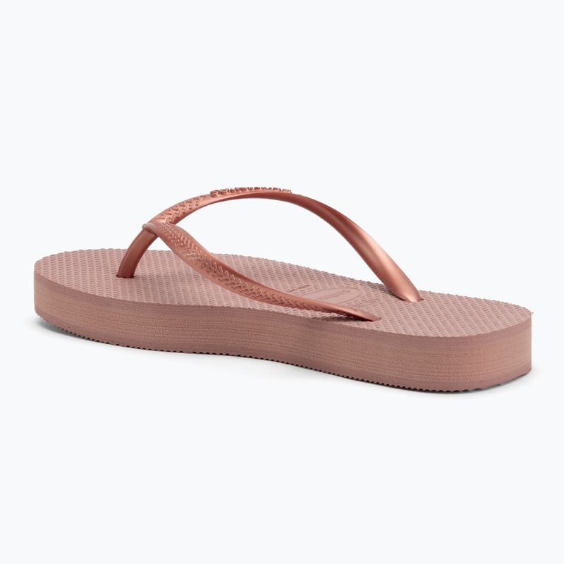 Havaianas Slim Platform Damen Flip Flops Krokus Rose 3