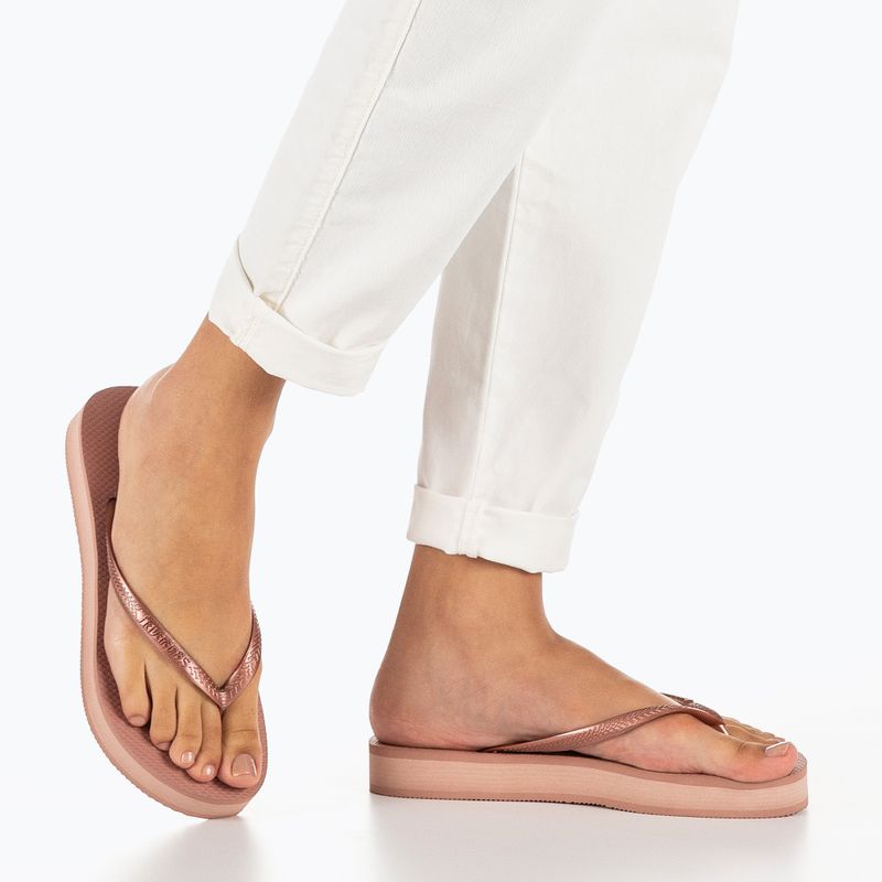 Havaianas Slim Platform Damen Flip Flops Krokus Rose 6