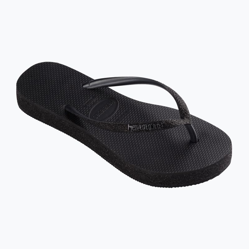 Havaianas Slim Flatform Sparkle Damen Flip Flops schwarz 9