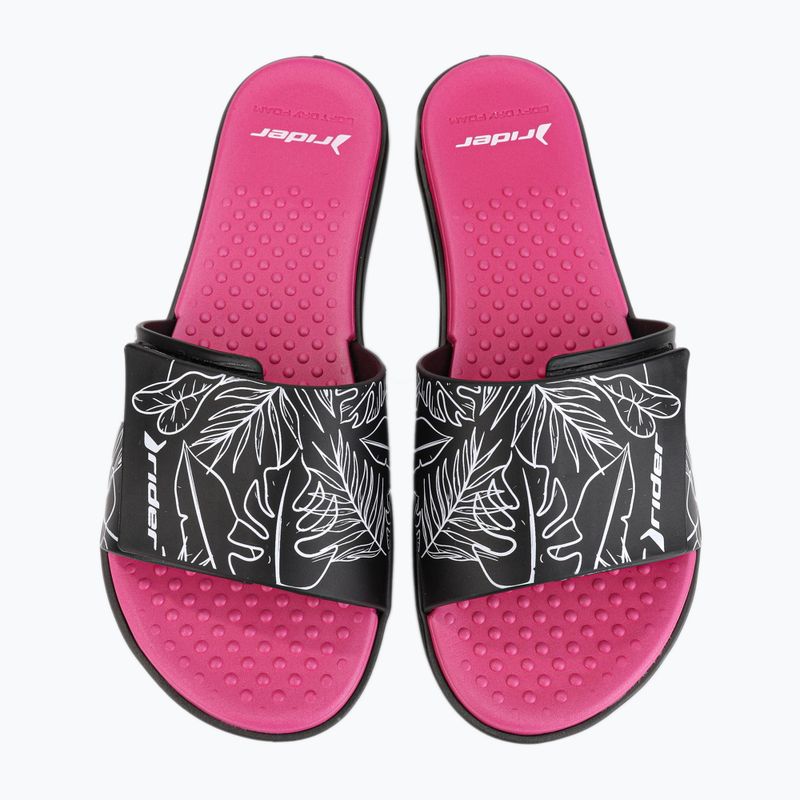 RIDER Pool IV Fem Damen Pantolettel schwarz-rosa 83331-AD447 11