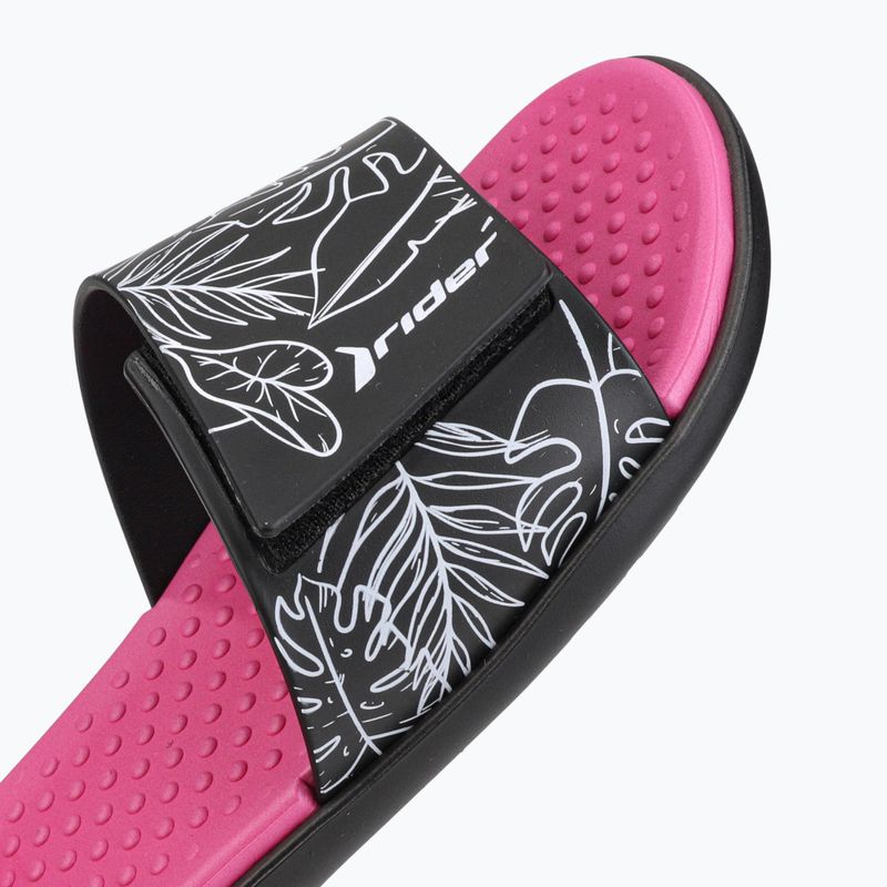 RIDER Pool IV Fem Damen Pantolettel schwarz-rosa 83331-AD447 12