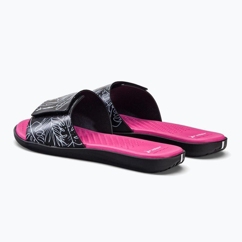 RIDER Pool IV Fem Damen Pantolettel schwarz-rosa 83331-AD447 3