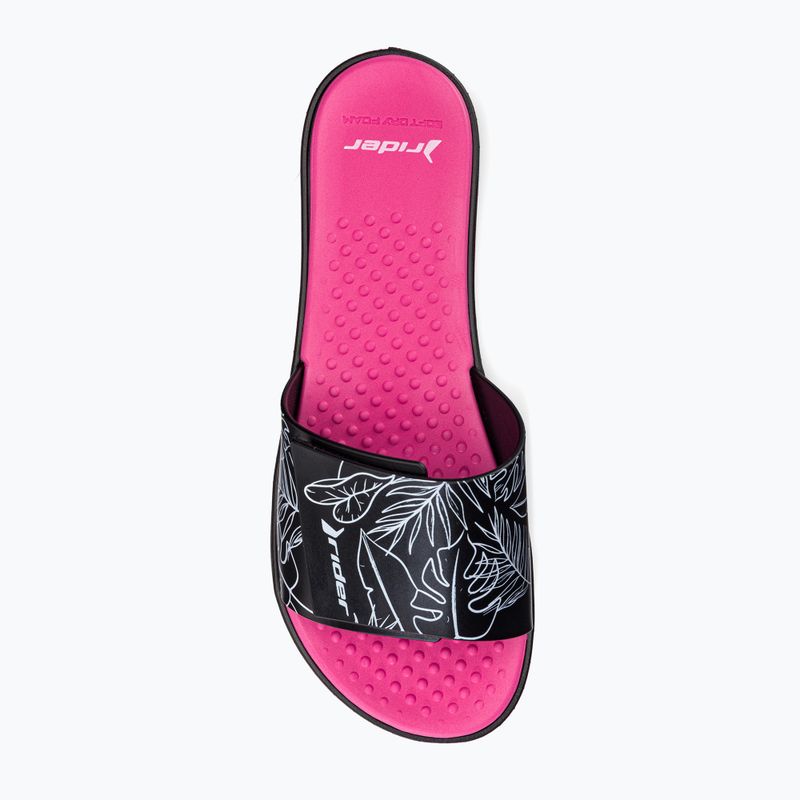 RIDER Pool IV Fem Damen Pantolettel schwarz-rosa 83331-AD447 6